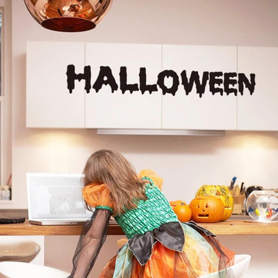 SnappyVinyl 8 cm Halloween Pattern Wall Sticker Self Adhesive Sticker(Pack of 1)