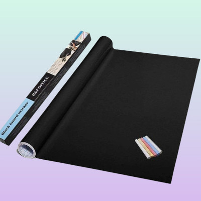 juggaris 45 cm Blackboard label roll 45x200cm designed for residential office classroom Removable Sticker(Pack of 1)