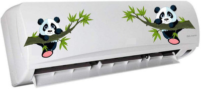 CreativeEdge 10 cm Panda with Tree AC Stickers Self Adhesive Sticker(Pack of 1)