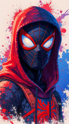 swaroopa 16.5 inch Spiderman A3 size non tearable sticker Self Adhesive Sticker(Pack of 1)
