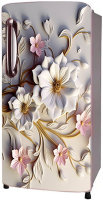 UISSPRODUCT 48 inch Fridge Single Door Wallpaper Sticker Wrap For Refrigerator (Size 24x48 inch) Self Adhesive Sticker(Pack of 1)