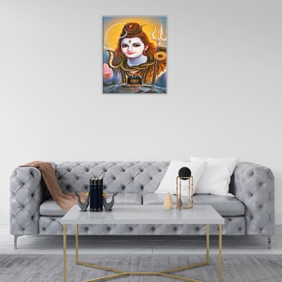 DREAM DECORATION 60 inch Lord Shiva Poster for Room Bedroom Home office Wall Decor (Size 18X24 Inch) Self Adhesive Sticker(Pack of 1)