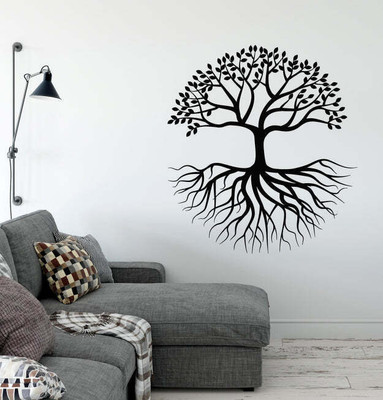 Xskin 27 cm Abstract Tree Of Life Branch Self Adhesive Sticker(Pack of 1)