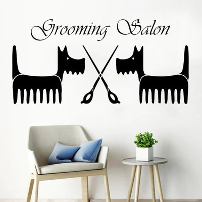 Xskin 57 cm Grooming Salon Self Adhesive Sticker(Pack of 1)