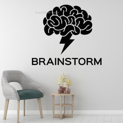 Xskin 42 cm Brainstorm Brain Wall Decal Vinyl ForTeamwork Business Self Adhesive Sticker(Pack of 1)