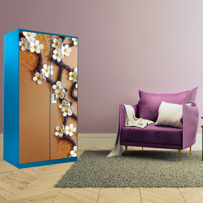 WallDaddy 213 cm WDST-FlowerRobeAlmira Self Adhesive Sticker(Pack of 1)