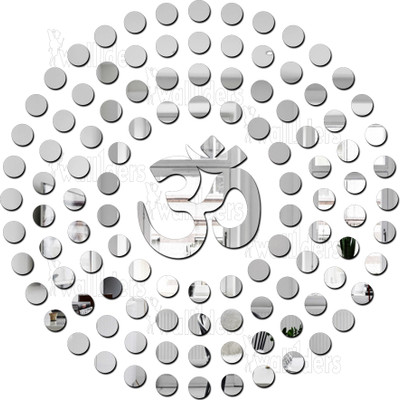 wall1ders 60 cm Om 100 Dots Self Adhesive Sticker(Pack of 101)
