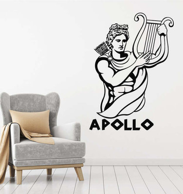 SnappyVinyl 33 cm Apollo Olympians Greek God Ancient Self Adhesive Sticker(Pack of 1)