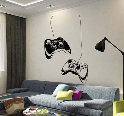 SnappyVinyl 27 cm Game Play Room Self Adhesive Sticker(Pack of 1)