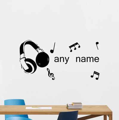 SnappyVinyl 40 cm Modern Custom Name Self Adhesive Sticker(Pack of 1)