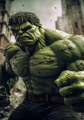 Dumdic 30 cm Hulk A4 Strong Self Adhesive Sticker(Pack of 1)