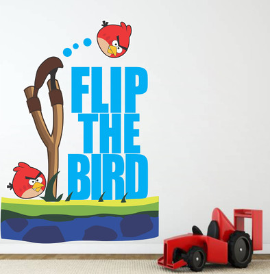Littlebuds 65 cm Flip The Bird Removable Sticker(Pack of 1)