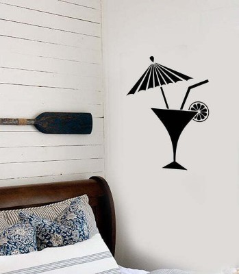 SnappyVinyl 27 cm Bar Cocktail Umbrella Self Adhesive Sticker(Pack of 1)