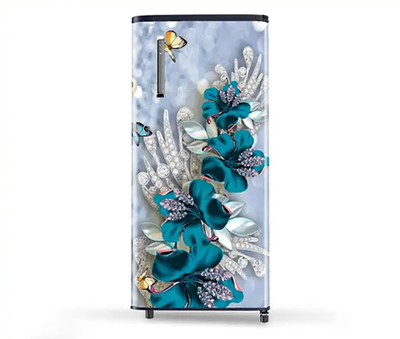 Craft Advertising 124.46 cm Fridge sticker for single Door fridge size 24x49 inch Self Adhesive Sticker(Pack of 1)