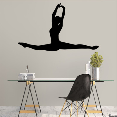 Xskin 72 cm Dance Girl, Decorative Wall Sticker Wall Decoration Self Adhesive Sticker(Pack of 1)