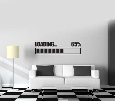 Xskin 15 cm l Loading Gamer Self Adhesive Sticker(Pack of 1)