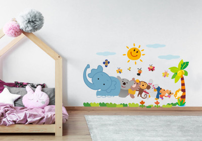 Epithet Studio 33 cm CS Sining Birds On A Brach Wall Sticker Self Adhesive Sticker(Pack of 1)