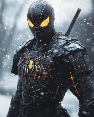 swaroopa 16.5 inch Spiderman Sticker Self Adhesive Sticker(Pack of 1)