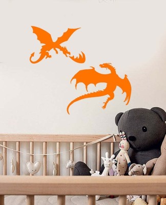 Xskin 30 cm Breathing Dragons Fantasy Self Adhesive Sticker(Pack of 1)