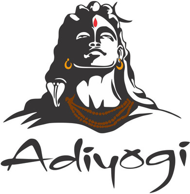 DreamKraft 69 cm adiyogi multicolour vinyl size 69 cm X 70 cm wall sticker Self Adhesive Sticker(Pack of 1)