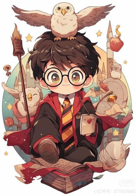 swaroopa 16.5 inch Harry Potter and hogwards A3 size non tearable sticker Self Adhesive Sticker(Pack of 1)