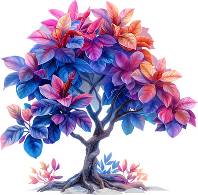 SoFFXia 18 inch Trendy Design Tree Wall Sticker For Living Room, Home Decorative, Hall ED_1158 Self Adhesive Sticker(Pack of 1)
