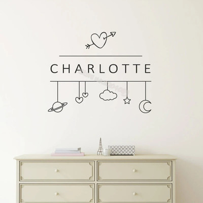SnappyVinyl 42 cm Personalized Custom Name Self Adhesive Sticker(Pack of 1)