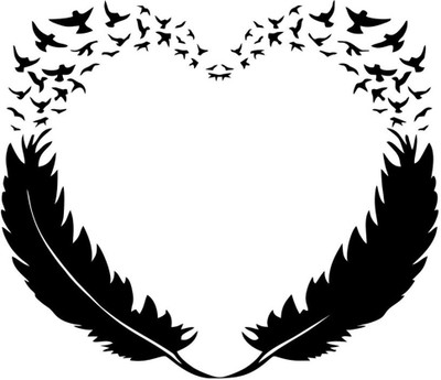 Vijaya enterprises 17 cm Eagle Make Heart Magnetic Sticker (Pack of 1) Self Adhesive Sticker(Pack of 1)