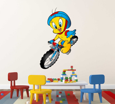HAPPYSTICKY 70 cm Cartoon Removable Sticker(Pack of 1)
