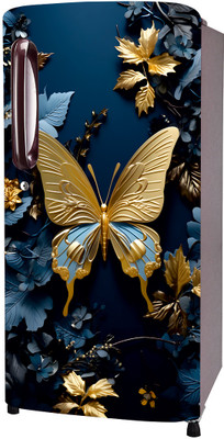 SDPRINTINGHUB 49 inch Fridge Single Door Wallpaper Sticker Wrap For Refrigerator (Size 24x80 inch) Self Adhesive Sticker(Pack of 1)