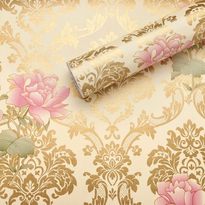 NOOREV ART Abstract Silver Wallpaper(127 cm x 40 cm)