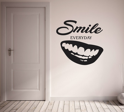 Wallzone 70 cm Smile Yesterday Self Adhesive Sticker(Pack of 1)