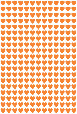 MEDIQO 0.5 inch Hearts Pattern 240 Sticker Self Adhesive Sticker(Pack of 1)