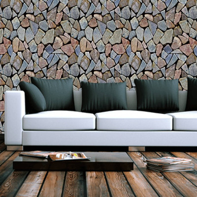 Flipkart SmartBuy 200 cm stone Wallpaper - Self-adhesive and waterproof wallpaper Self Adhesive Sticker(Pack of 1)