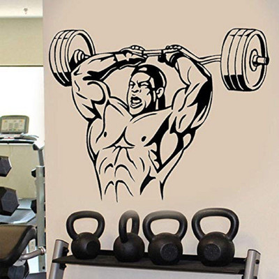 marvellous 74 cm m_musclesbodybuilder Self Adhesive Sticker(Pack of 1)
