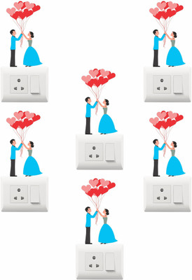 SR ENTERPRISE 25 cm Swicth Board Stickers Size -15cm x 8cm Self Adhesive Sticker(Pack of 1)