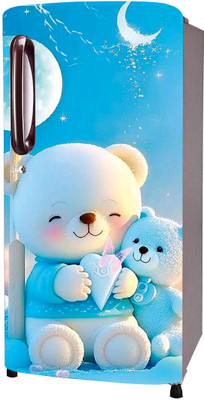 SDPRINTINGHUB 49 inch Fridge Single Door Wallpaper Sticker Wrap For Refrigerator (Size 24x95 inch) Self Adhesive Sticker(Pack of 1)