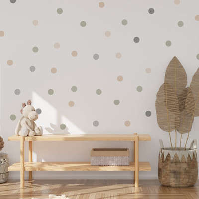 MY WALLORA 5.7 cm Boho Wall Decal Wall Sticker for Girls Room Living Room Playroom Nursery Self Adhesive Sticker(Pack of 1)