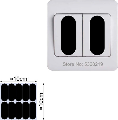SnappyVinyl 10 cm Switch Board Basic Sticker Self Adhesive Sticker(Pack of 1)