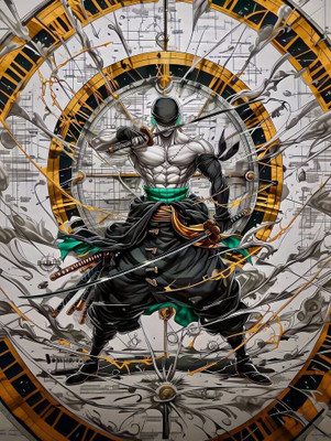 swaroopa 16.5 inch dragon ball Z sticker Self Adhesive Sticker(Pack of 1)