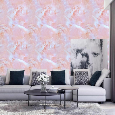 DOM EXPORT Abstract Pink Wallpaper(200 cm x 60 cm)