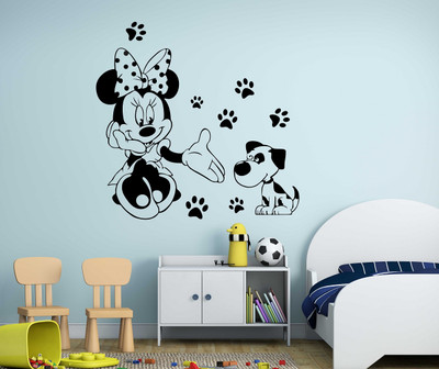 Littlebuds 60 cm Micky Mouse Wallsticker Removable Sticker(Pack of 1)