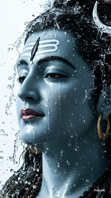 swaroopa 16.5 inch Shiv Shankar Sticker Self Adhesive Sticker(Pack of 1)