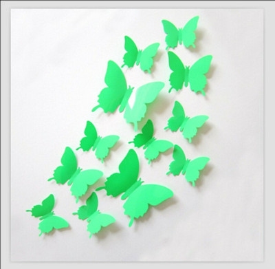 JAAMSO ROYALS 120 cm HD Butterfly Removable Sticker(Pack of 1)