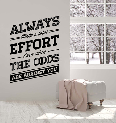 SnappyVinyl 27 cm Quote Words Always Total Self Adhesive Sticker(Pack of 1)