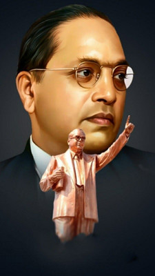 Khetal 16.5 inch dr babasaheb ambedkar A3 size non tearable sticker Self Adhesive Sticker(Pack of 1)