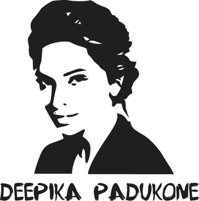 Wallme 60 cm Deepika Padukone | Non-Reusable Sticker Self Adhesive Sticker(Pack of 1)