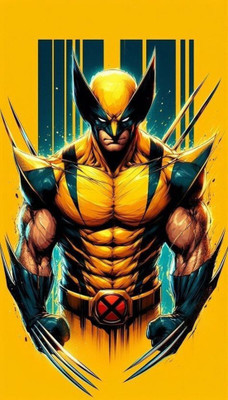 swaroopa 16.5 inch X-Men Wolverine Logan Sticker Self Adhesive Sticker(Pack of 1)