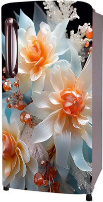 SDPRINTINGHUB 49 inch Fridge Single Door Wallpaper Sticker Wrap For Refrigerator (Size 24x60 inch) Self Adhesive Sticker(Pack of 1)