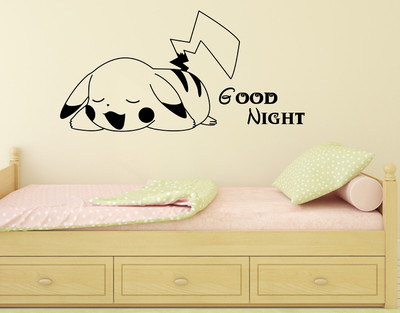 Wallme 80 cm Dog Sleeping | Non-Reusable Sticker Self Adhesive Sticker(Pack of 1)